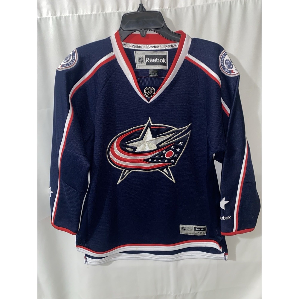 Columbus Blue Jackets Reebok Hockey Jersey Youth L/XL